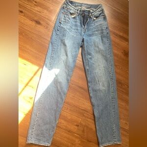 American Eagle Outfitters Light Blue Straight Leg Jeans